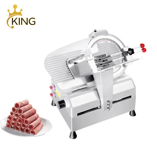 Commercial Kitchen Euqipment Automatic 12inch Meat Mincer Cutting Machine Steel Blade Electric Deli Meat Cheese Food Ham Slicer