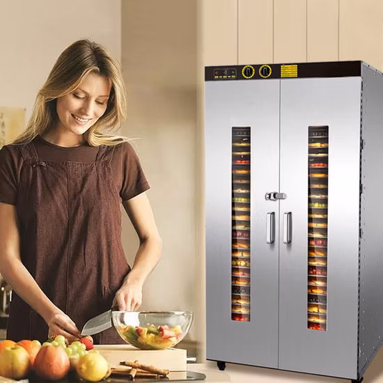 Steel Stainless Industrial Commercial Fruits Drying Machine Food Dehydrator Machine