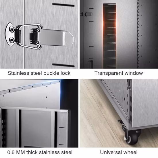 80~100kg 24 Trays Commercial Home Beef Jerky Electric Dehydrator